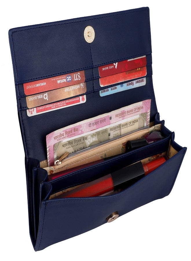 ALSU Women's Blue Hand Wallet Clutch_jln-007blu - Image 4