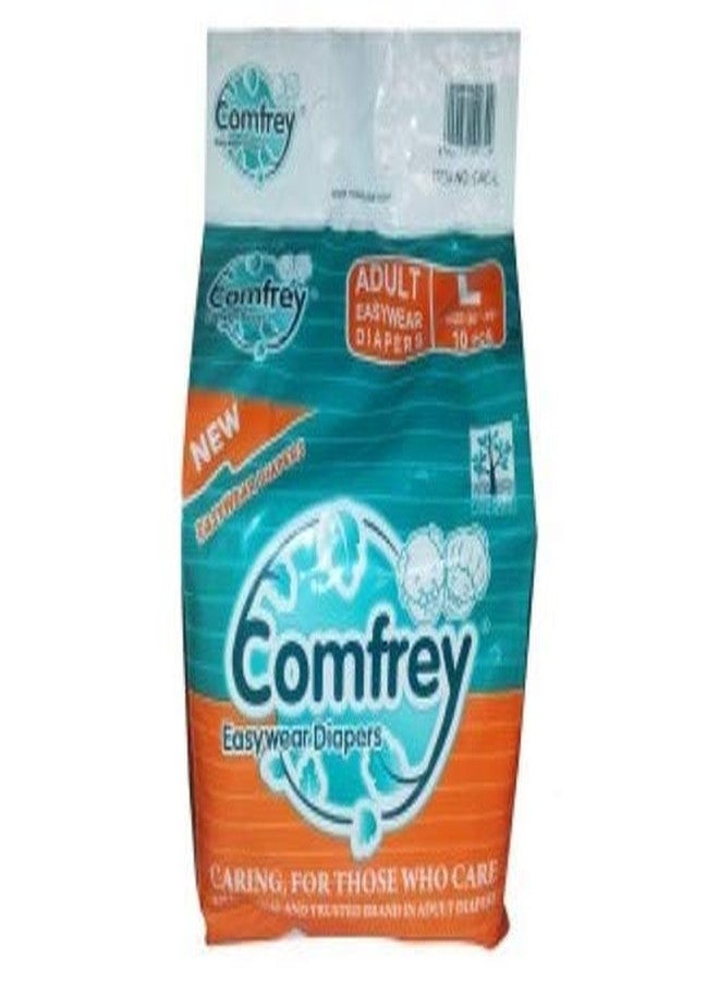 Comfrey Adult Pant type Easy Wear Diapers Large - 10's Disposable (PACK OF 10) - Image 1
