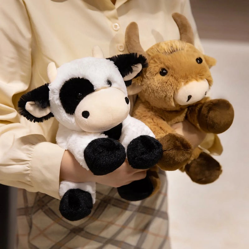 Y&D Adorable Stuffed Animal Toys – Cozy Plush Pig, Lion, Cow, Bear & Horse – Soft Cuddly Zoo Animals Perfect as Christmas Gifts for Kids and Toddlers - Image 3