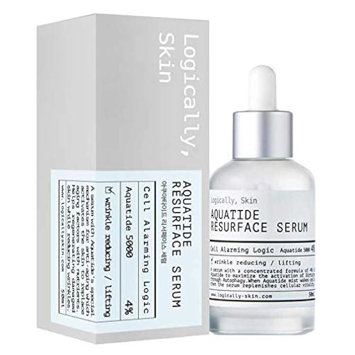 Logically skin Aquatide Resurface Serum 50ml,korean Facial Serum,Korean Skin Care,Resurface Serum,Facial Serum,Hyaluronic Acid Serum - Image 1
