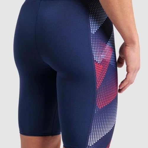 ARENA Boys' Swim Jammer Halftone Team Print MaxLife Athletic Swimwear Professional Training Swimsuit Sports Bathing Suit, Navy/Team Red White Blue, US Size 22 - Image 4