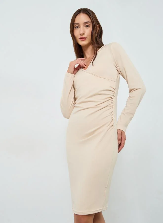 Take Two Women Hooded Bodycon Knee Length Dress