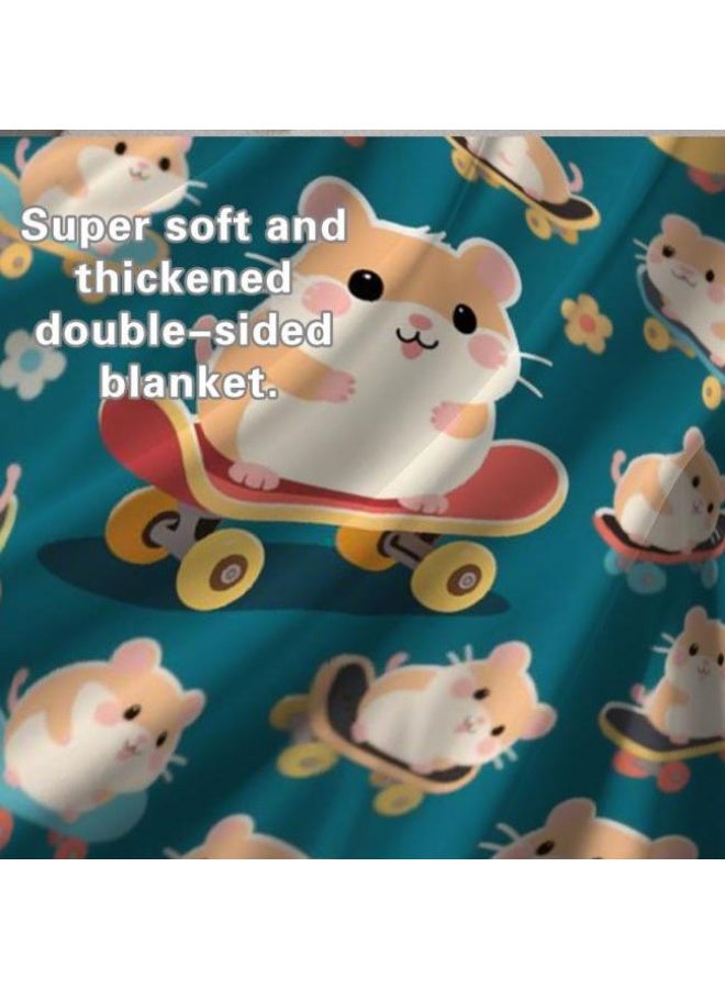 عام بطانية رقيقة من الفانيلا الكرتونية للأطفال أو الطلاب (دافئة ومريحة ومناسبة للنوم والألعاب) 100 سم * 150 سم - 712 - Image 1