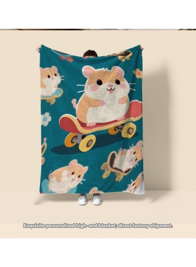 عام بطانية رقيقة من الفانيلا الكرتونية للأطفال أو الطلاب (دافئة ومريحة ومناسبة للنوم والألعاب) 100 سم * 150 سم - 712 - Image 5