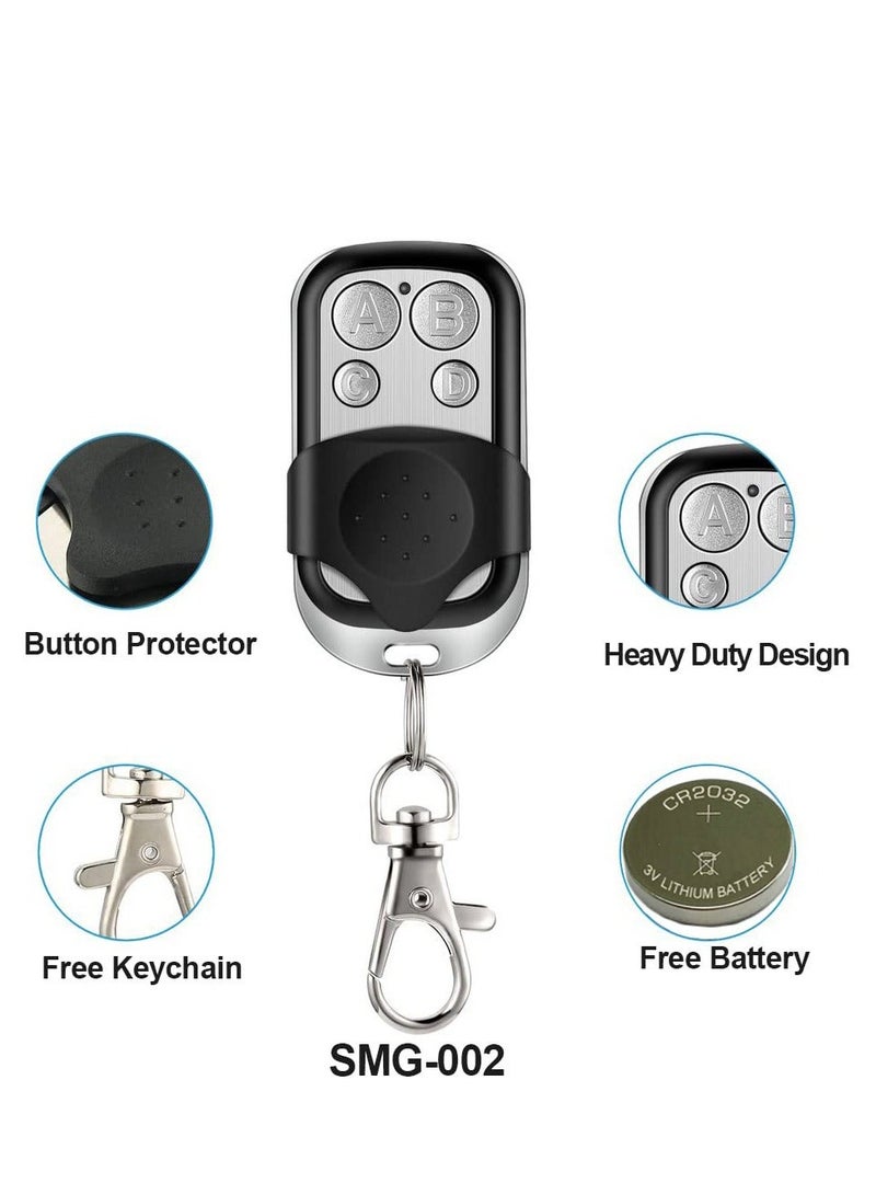 433.92Mhz Universal Wireless Copy Remote Control Keychain, RF Transmitter for Clone Car Garage Gate Door Opener, 3pcs with Slide Cover - Image 4