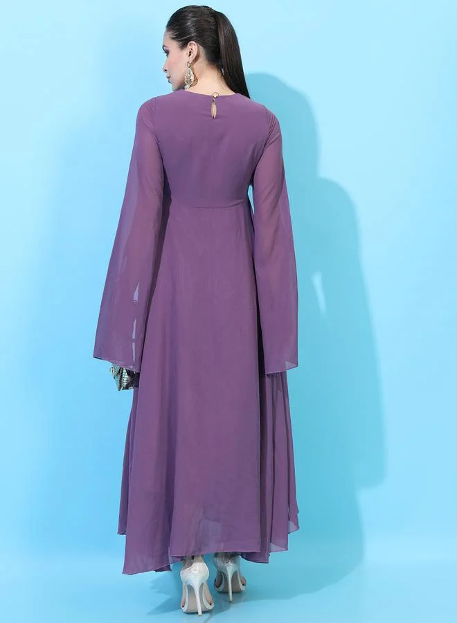 Vishudh Embroidered A-Line Dress