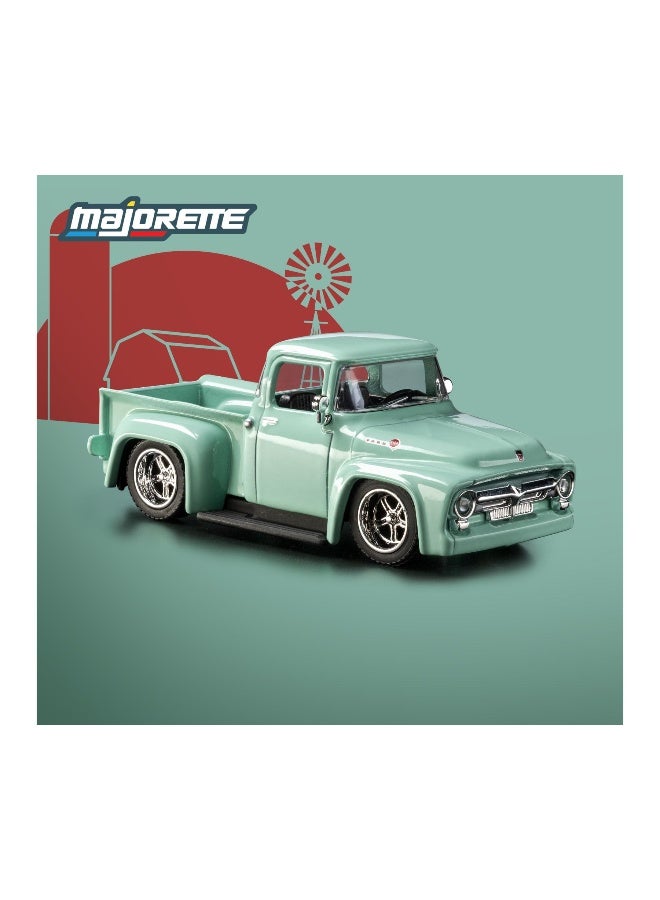 Majorette Metal Collection Series 70th Anniversary 1956 Ford F-100 Die-cast Car (1:64, Mint Green) - Image 4