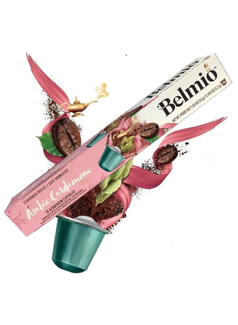 Belmio Arabic Cardamom Coffee Capsules, Medium Roast, Intensity 6, 10 Capsules in 1 Sleeve - Image 1