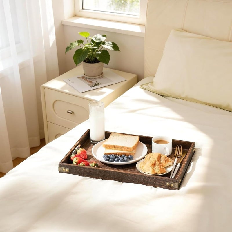 Multipurpose Wooden Charcuterie Board with Handles, Ideal for Home Organization and Events - Image 4