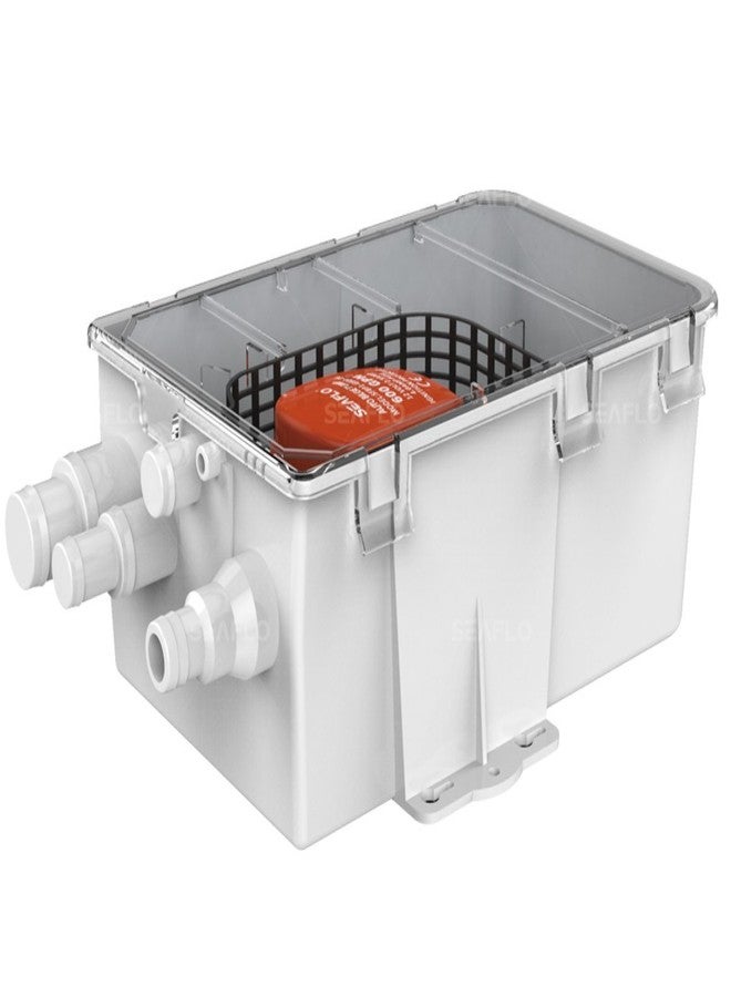 SEAFLO Shower Sump Pump System Box Multi Inlet 12V DC 750GPH - Image 1
