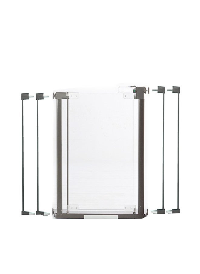 Qdos Safety Designer Gate Extensions for Crystal and Spectrum Pressure Mount Baby Gates | Slate | Allows for use in wider door openings - Each Extension adds 2.75" to the gate - Includes 2 Extensions - Image 3