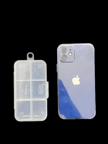 Csm CSM Plastic 6 Grid Rectangular Compact Small Size Jewelery Boxes Pack of 6 For Home Locker Rectangular Transparent - Image 4