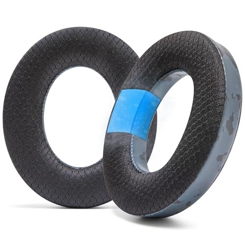 WC Freeze Momentum 4 - Cooling Gel Earpads for Sennheiser Momentum 4 Wireless & HDB 630 Headphones by Wicked Cushions - Boost Comfort, Thickness, & Sound Isolation for Epic Listening | Black Camo - Image 1