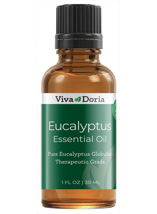 Viva Doria 100% Pure Eucalyptus Globulus Essential Oil, Undiluted, Food Grade, 1 Fl Oz (30 mL)