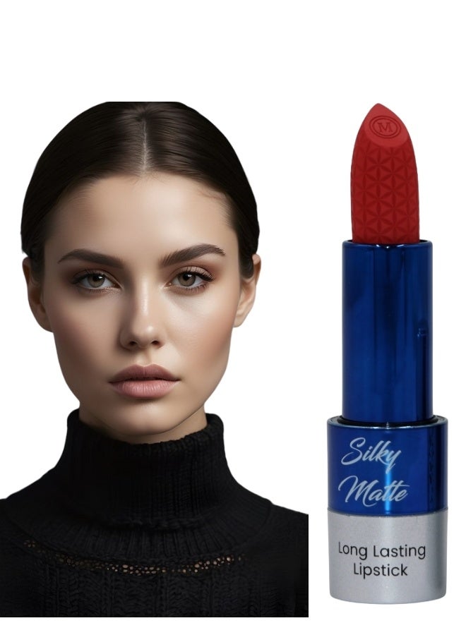 MAROOF Silky Matte Long Lasting Lipstick 3.8g, 09 Pink Rose Sheer - Image 1