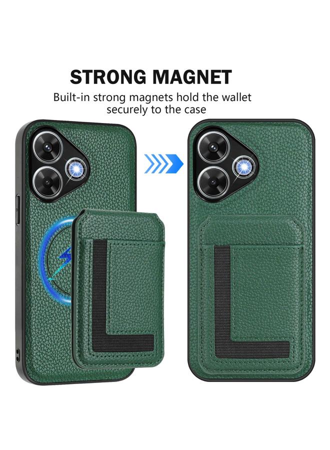 اس-توب جراب هاتف لهاتف Redmi Note 13R / 13 4G / 13 5G CX01 جراب بطاقة مغناطيسي Magsafe قابل للفصل - Image 2