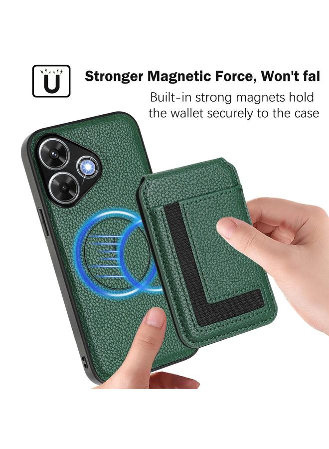 اس-توب جراب هاتف لهاتف Redmi Note 13R / 13 4G / 13 5G CX01 جراب بطاقة مغناطيسي Magsafe قابل للفصل - Image 5