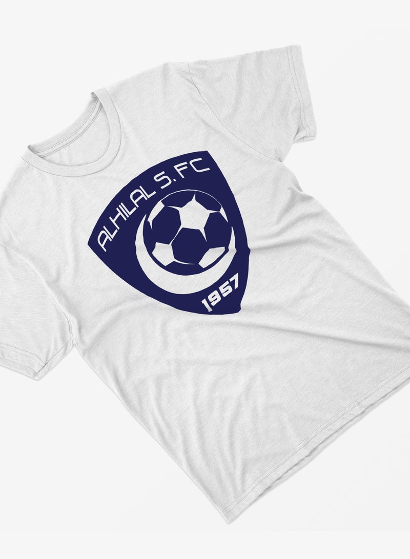 Fashion World Cotton T-shirt Printed with High-quality AlHilal Club