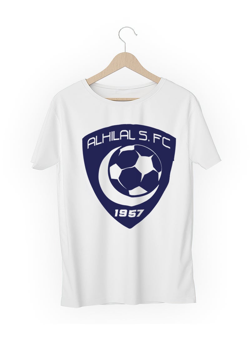 Fashion World Cotton T-shirt Printed with High-quality AlHilal Club