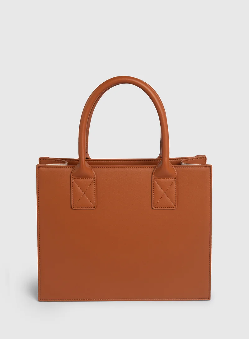 BEVERLY HILLS POLO CLUB Logo Detail Satchel Bag