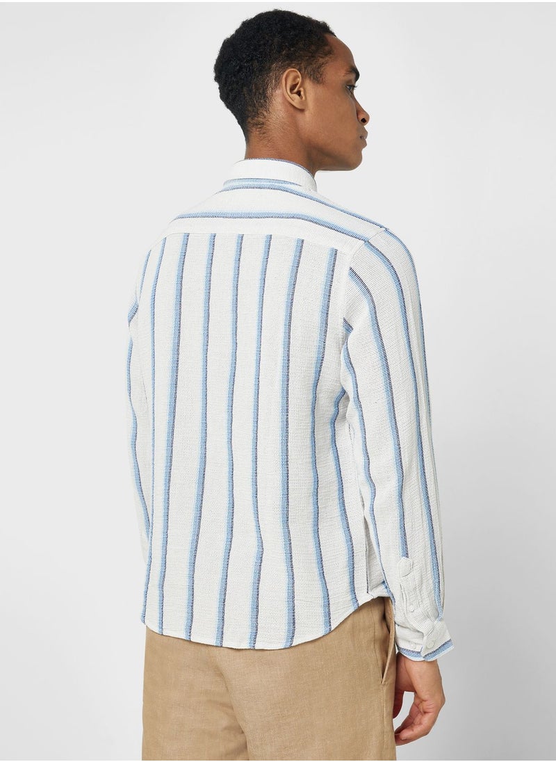 Long Sleeve Seersucker Stripe Shirt - pzsku/Z48D1D409EFB75E290AB7Z/45/_/1711916201/86de5572-4d0d-420e-a48d-d645a988f502