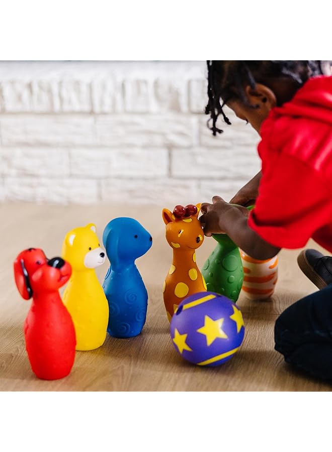 ميليسا آند دوج مجموعة لعب البولينج للأطفال من K'S مع 6 دبابيس وحقيبة حمل مريحة، ألعاب داخلية وخارجية للأطفال الصغار من عمر سنتين فما فوق - Image 2