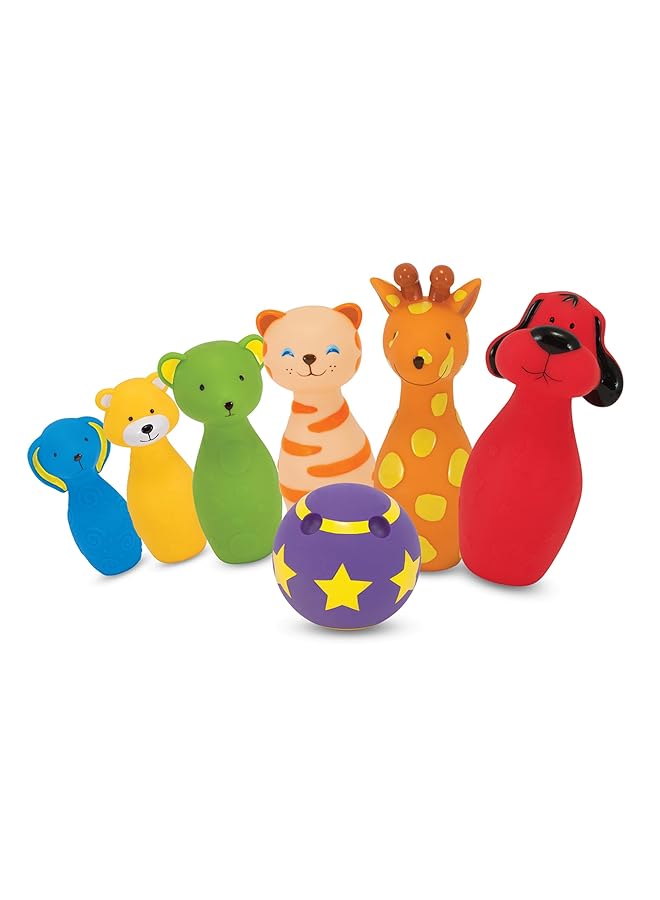 ميليسا آند دوج مجموعة لعب البولينج للأطفال من K'S مع 6 دبابيس وحقيبة حمل مريحة، ألعاب داخلية وخارجية للأطفال الصغار من عمر سنتين فما فوق - Image 4