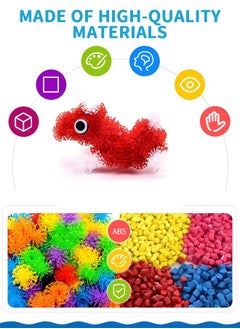 GROIC 800 PCs Building Blocks Connect Toys with Box, Kids STEM Educational Building Toys Interlocking Solid Educational Toys Sets Preschool Sensory Building Creativity Toys for Kids  - Image 4