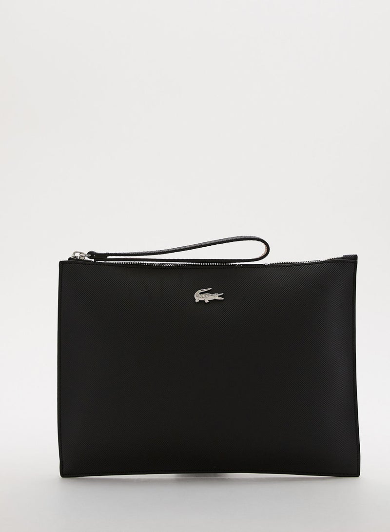 LACOSTE Anna Coated Canvas Clutch - Image 1