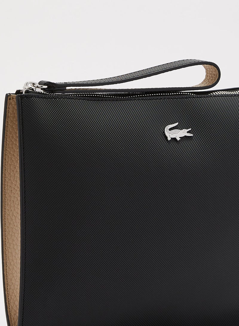 LACOSTE Anna Coated Canvas Clutch - Image 4