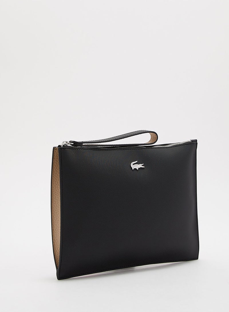 LACOSTE Anna Coated Canvas Clutch - Image 3