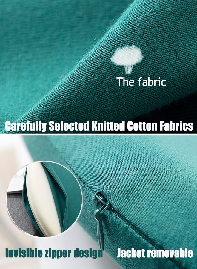 AHAKAC 15.7in Round Memory Foam Seat Cushion with Healthy Cycle - Small Floor Mat with Comfortable and Breathable - Office Chair Cushion for Relief Pain - Image 4