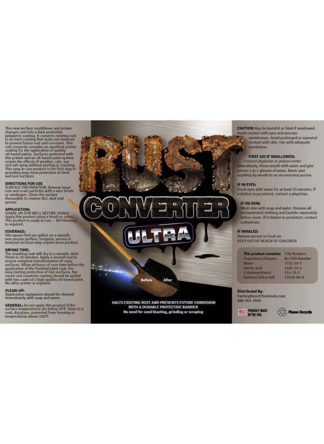 Generic - Rust Converter ULTRA  Highly Effective Professional Grade Rust Repair  1 Gallon - Image 1
