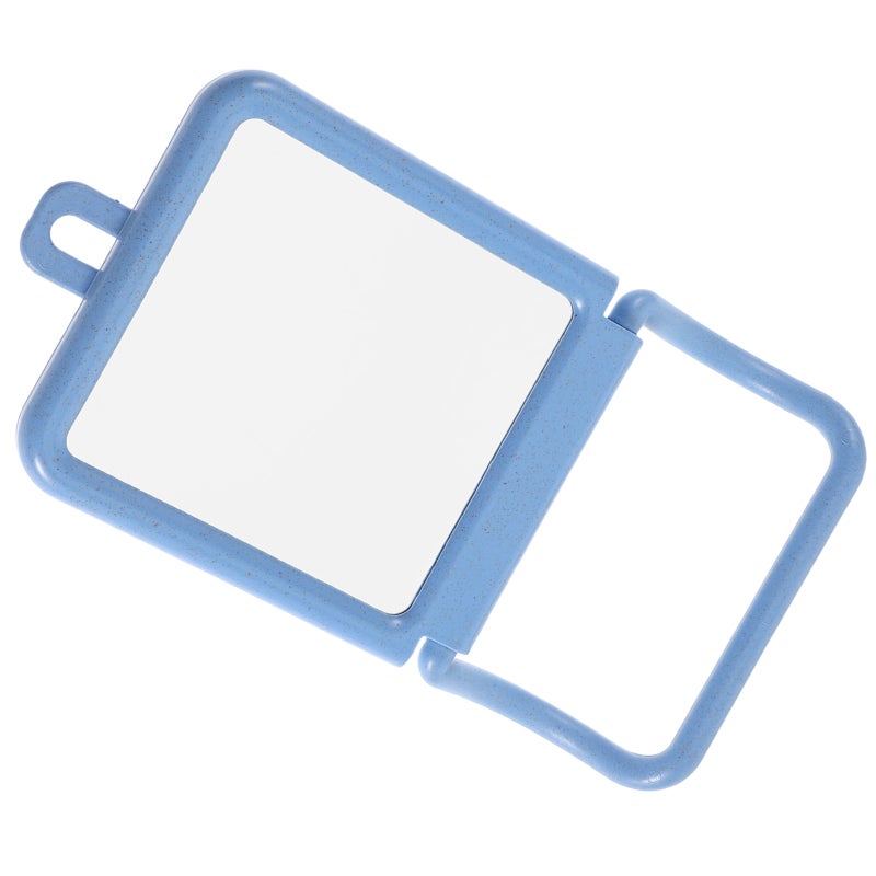 Small Rectangle Mirror: Foldable Makeup Mirror For Women - Vanity Small With Foldable Stand And Hanging Hole For Office Or Bedroom - Image 1