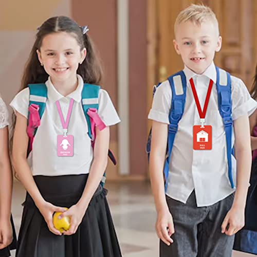 Fun-Plus 12 Pack Hall Pass Lanyards Unbreakable Plastic School Passes Set for Teachers and Classroom Supplies Including Hall Passes of Nurse, Restroom, Library, Office, School Supplies - Image 4