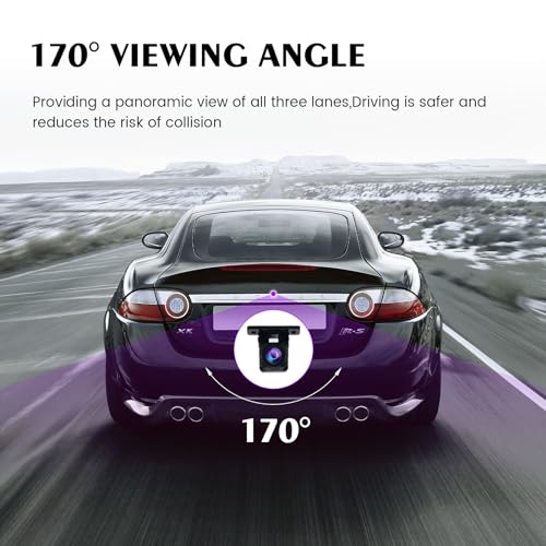 Dasaita AHD 1080P Reverse/Front Rear View Camera, Only Fit 1080P Navigation, Real Fisheye Correction Backup Camera Reversing Parking Kit, 170° Wide Angle HD Night Vision, IP68 Waterproof - Image 3
