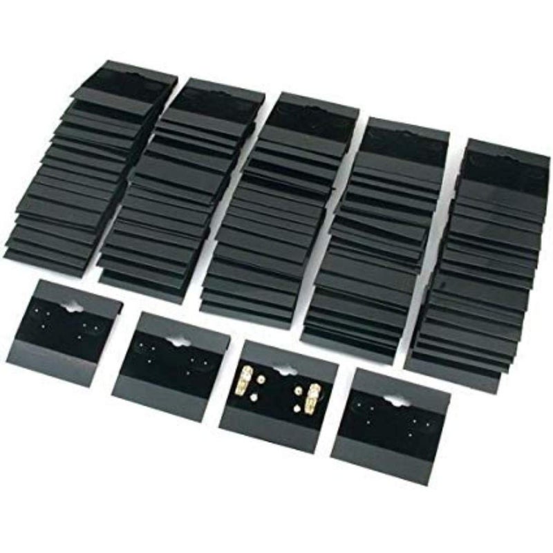 DIY Crafts Pack of 100 Pcs 35 Wide x 2 Length inches Velvet Jewellery EarringsStud Hanging Display Holder Pack of 100 Pcs 35 Wide x 2 Length inches - Image 3
