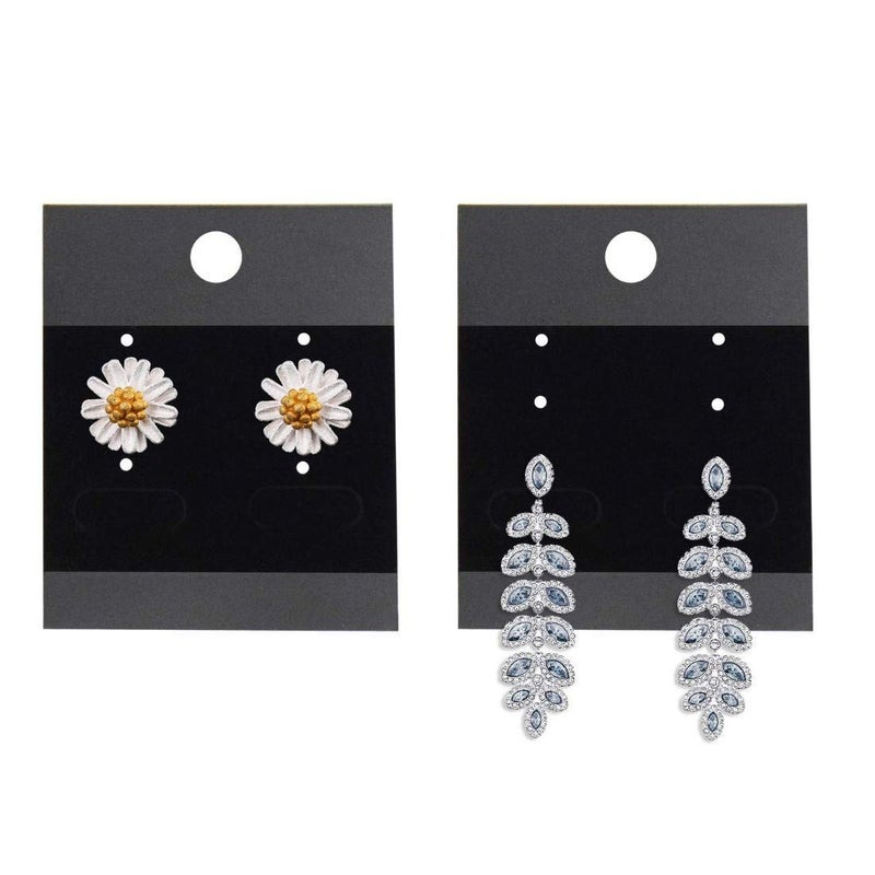 DIY Crafts Pack of 100 Pcs 35 Wide x 2 Length inches Velvet Jewellery EarringsStud Hanging Display Holder Pack of 100 Pcs 35 Wide x 2 Length inches - Image 5