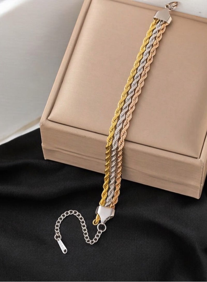 Jewelry 4You Elegant & High Quality Stainless Steel Bracelet Bangle For Women Size 16 + 5cm - Image 1