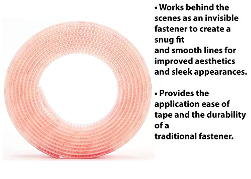 3M Dual Lock Reclosable Fasteners, Heavy Duty, Clear, TB3560/SJ3560, Type 250/250, 1 in x 10 ft, Mated Strip, Industrial Use, Indoor/Outdoor, Great for Metal, Glass, Acrylic, PC, ABS - Image 3