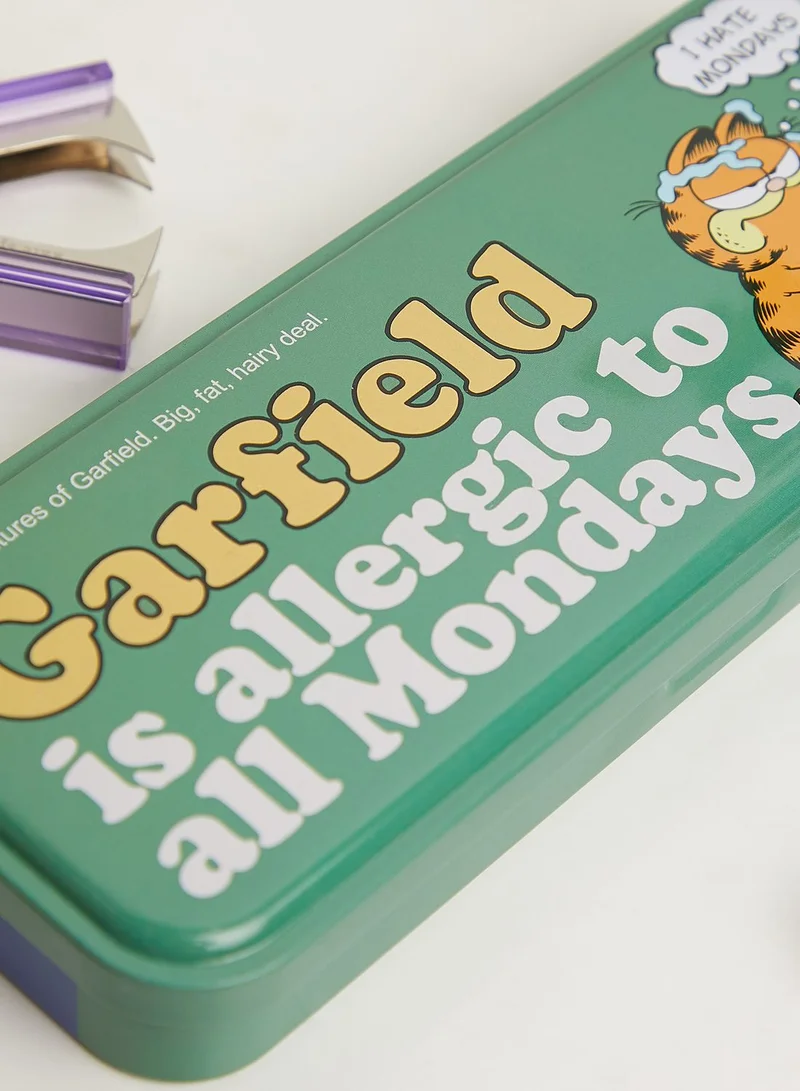 Typo Garfield To Mondays Tin Pencil Case