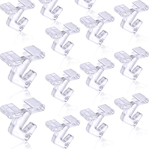 Hotop 50 Pieces Clear Drop Ceiling Hooks for Hanging Ceiling Hanger for Decoration Classroom Office Signs Decorations Plants - Image 1
