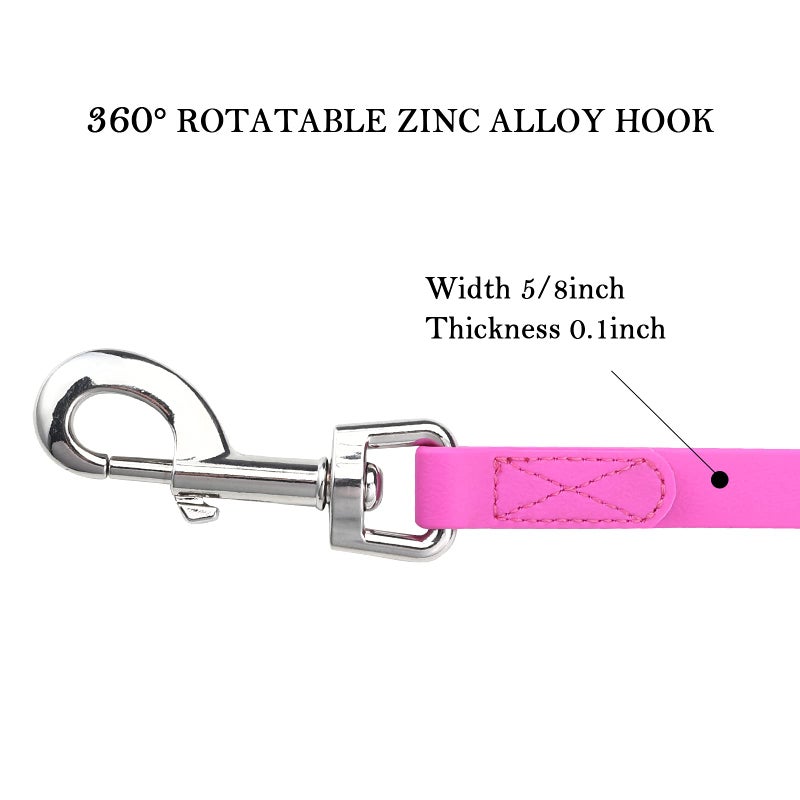 Qiaosite Waterproof Long Leash Durable Dog Recall Training Lead Great for Outdoor Hiking, Training, Yard, Beach and Swimming (Purple, 15ft) - Image 5