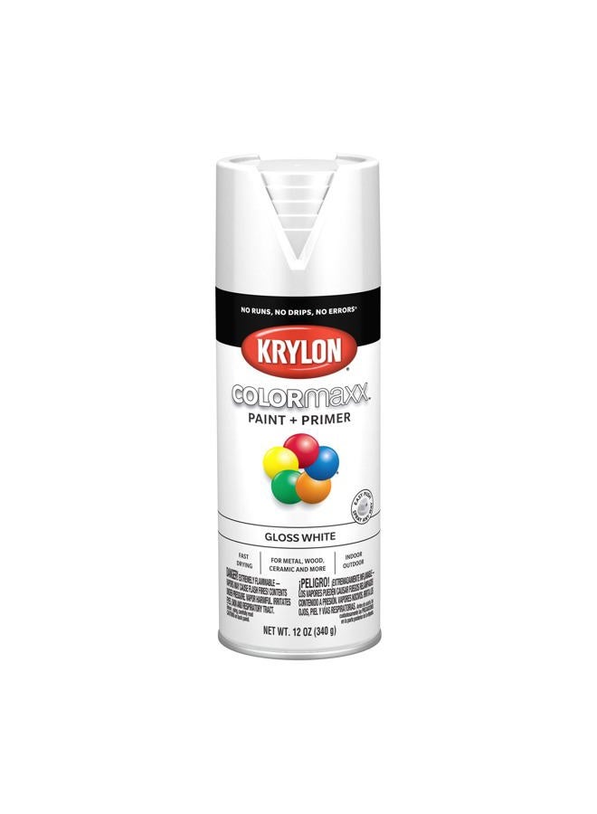 KRYLON K05545007 Colormaxx Spray Paint Aerosol, White - Image 1