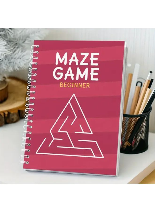 Primary Color Kids Maze Activity Book Set 4 Styles For Ages 3 6 Brain Training Learning Gift - Image 3