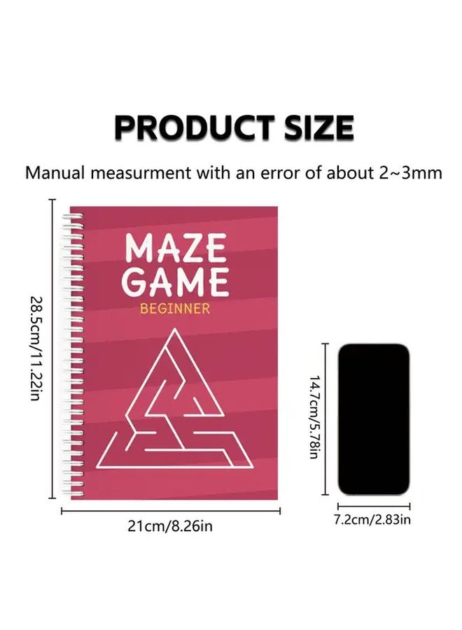 Primary Color Kids Maze Activity Book Set 4 Styles For Ages 3 6 Brain Training Learning Gift - Image 4