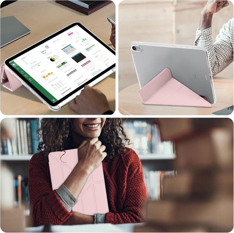 Fikpoo iPad 10th Generation Case 2022 10.9 Inch, iPad Case Slim Stand Hard Shell Back Protective Smart Cover for 10.9” iPad 10th Gen 2022 Release (Pink) - Image 4