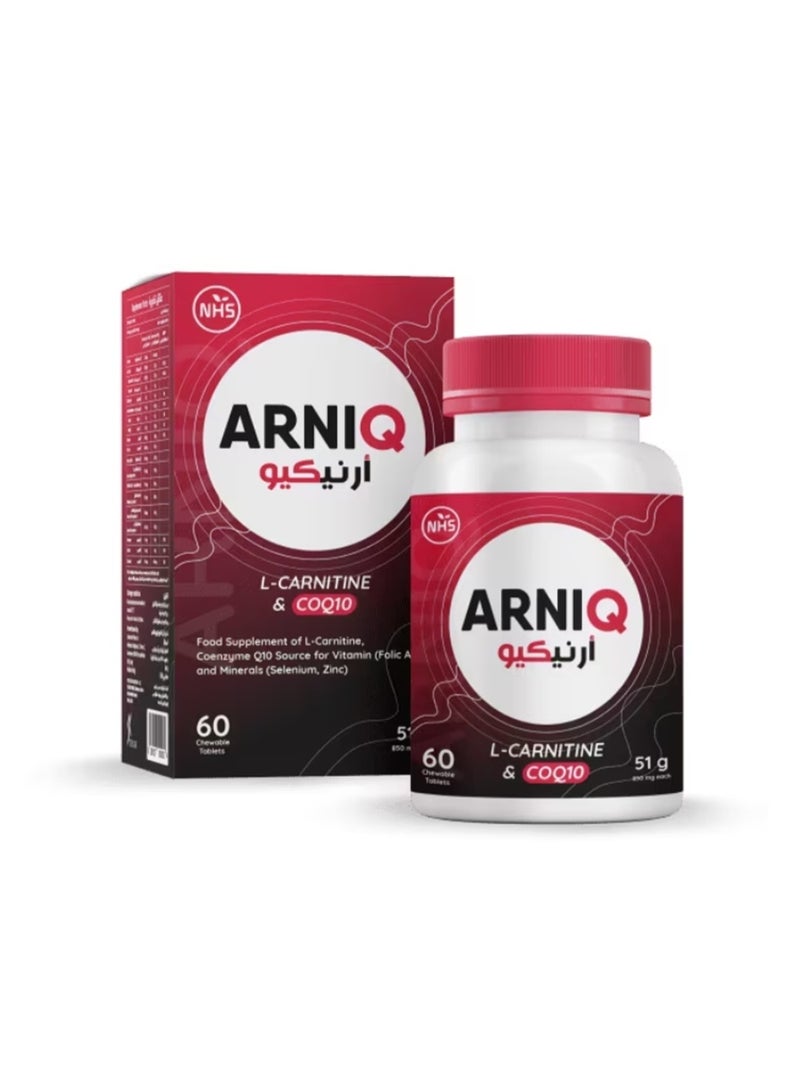 NHS Arni Q L-carnitine & COQ10 , 60 chewable tablets - Image 1