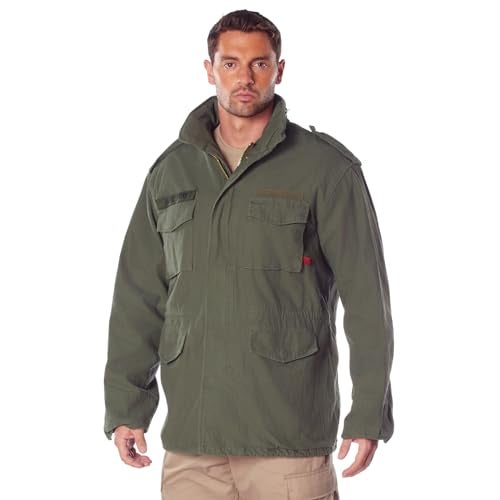 Rothco Vintage Field Jacket - Timeless Style for Adventures – Olive Drab - S - Image 2