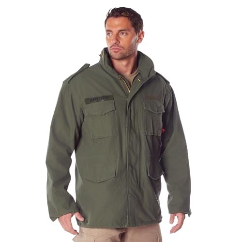 Rothco Vintage Field Jacket - Timeless Style for Adventures – Olive Drab - S - Image 1